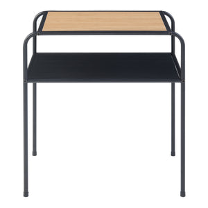 Sidebord Krødsherad 55x51x36cm sort/eg [en.casa].