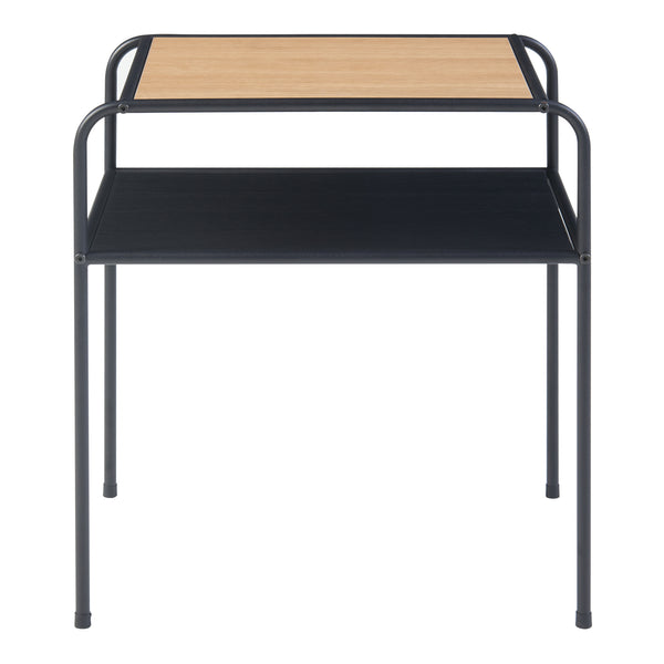 Sidebord Krødsherad 55x51x36cm sort/eg [en.casa].