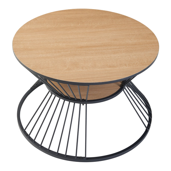 Sofabord Fossbergom sort/eg-look [en.casa].