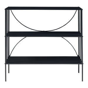 Konsolbord Baarn 65,5x70x32 cm sort [en.casa].