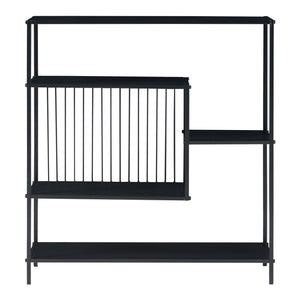 Konsolbord Beesel 65,5x60x20 cm sort [en.casa].