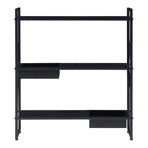 Plantehylde Berkelland metal sort [en.casa].
