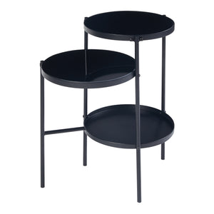 Mölndal sidebord med 3 hylder, sort [en.casa].