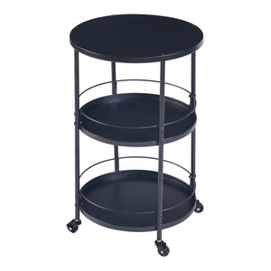 Serveringsvogn Munkedal metal sort [en.casa].