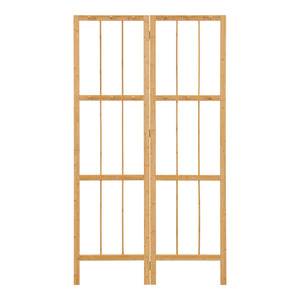 Hjørnegarderobe Hyllestad 165,5x92x8cm Bambus [en.casa]