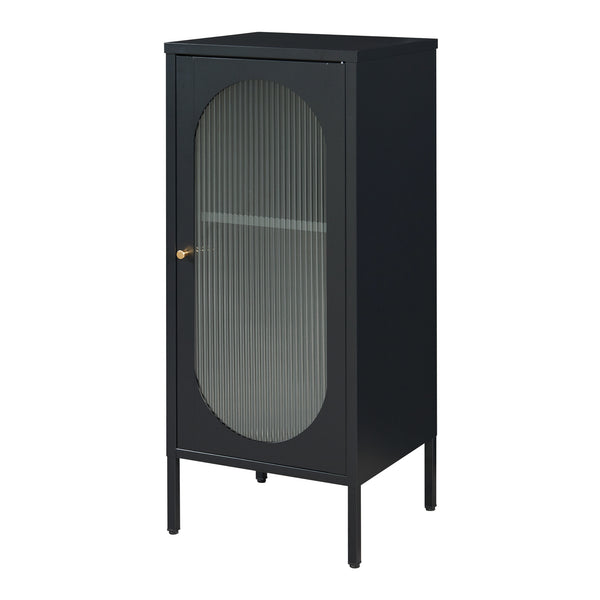 Sideskab Karlskrona 102x43x40 cm sort, mat [en.casa]