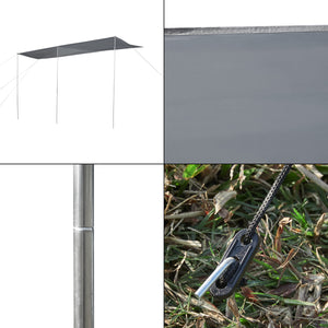 Campingvognsforhæng Beuningen 400x240x235 cm Grå [pro.tec]