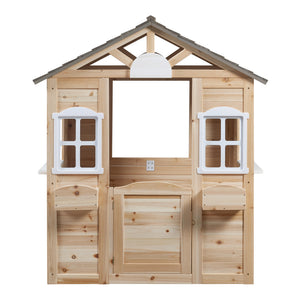 Legehus Acciano 131x113x97 cm fyrretræ [casa.pro]