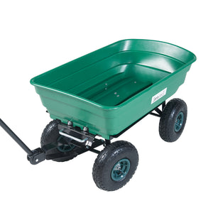 Bollerwagen Corfinio 111x51 cm maks. 250 kg Grøn/Sort [pro.tec]