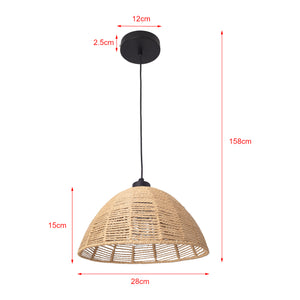 Hængelampe Romsey Metal+Rattan [lux.pro]