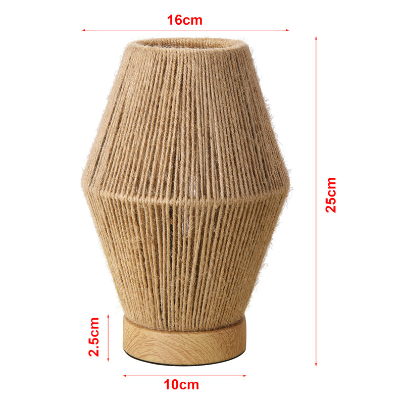 Målskitse Bordlampe Arundel 1xE27 Trælook/Natur [lux.pro]