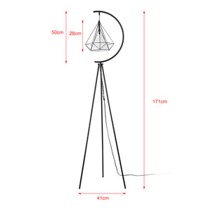 Gulvlampe Austell Metal 171cm Sort/Hvid [lux.pro]