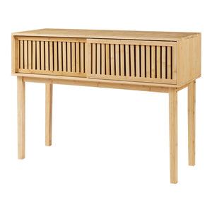 Konsolbord Ypäjä 110x39x81 cm bambus [en.casa].