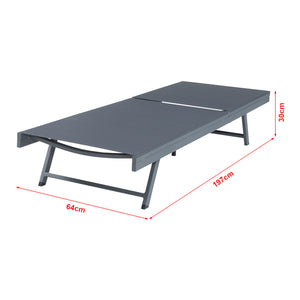 Solvognsæt Baragiano 2 dele Aluminium [casa.pro]