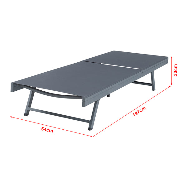 Solvognsæt Baragiano 2 dele Aluminium [casa.pro]