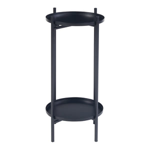 Planteholder Tuusula 3 stk. sæt Metal Sort [en.casa]