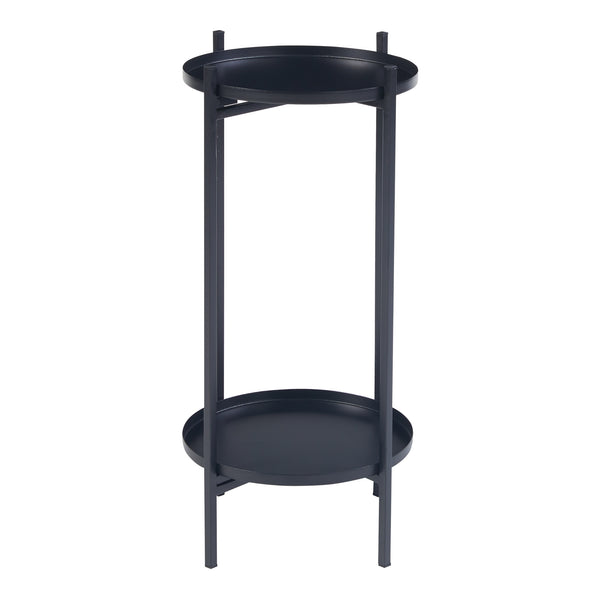 Planteholder Tuusula 3 stk. sæt Metal Sort [en.casa]