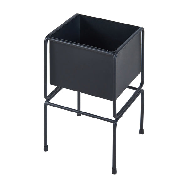 Planteholder Sveio 2 stk. sæt Metal Sort [en.casa]