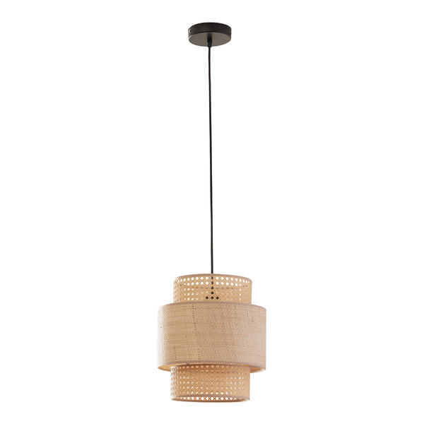 Biggar pendellampe rattan-look/flettet mønster [lux.pro]