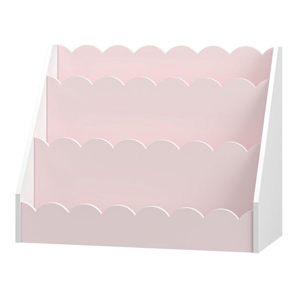 Børnehylde Vestnes 48x61x30 cm Cotton Candy/White [en.casa]