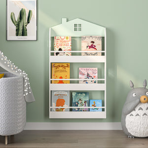 Børnehylde Vipsali 106x60x12 cm mintgrøn/hvid [en.casa]