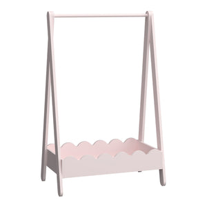 Børnegarderobe Vestnes 99x66x38 cm Candyfloss [en.casa]