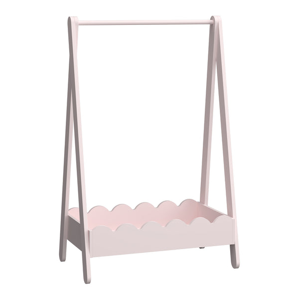Børnegarderobe Vestnes 99x66x38 cm Candyfloss [en.casa]