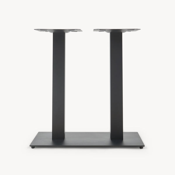 Bordstel Vadejord stål 70x40x73 cm sort [en.casa]