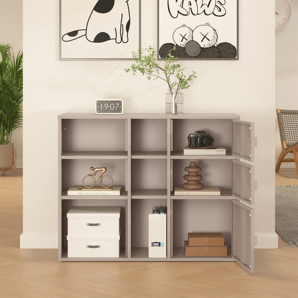 Arkivskab Kliri Stål 100x32x81 cm Kamel Farve [en.casa]