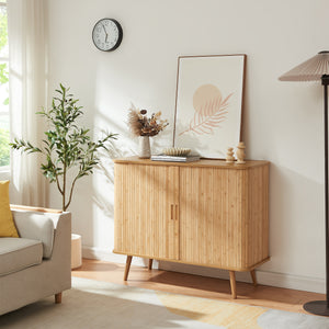 Skab ved siden af Nordkapp 100x40x80 cm bambus [en.casa]