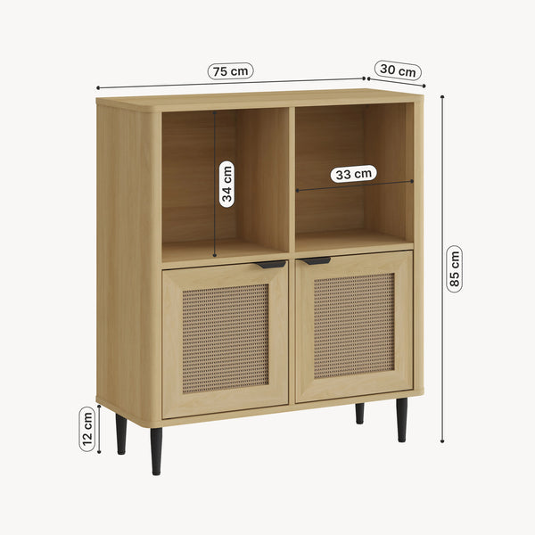 Kommode Lukhomso 85x75x30 cm Eg-look [en.casa]