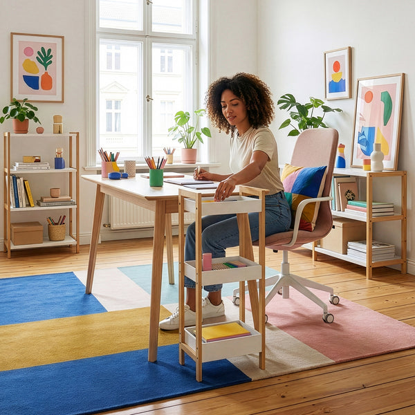 Badreol Anun med 3 niveauer 75x28x20 cm bambus natur/hvid [en.casa]