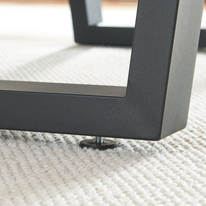 Bordstel 2 stk. sæt Lalling Sort [en.casa]