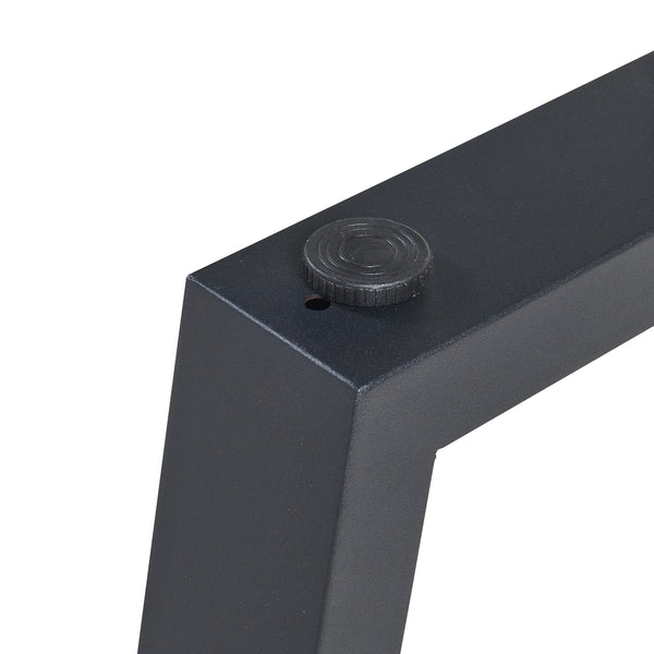 Bordstel 2 stk. sæt Lalling Sort [en.casa]