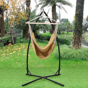 [casa.pro]® Stativ til hængegynge / hængestol - max. 130kg - 205x110x110cm - sort