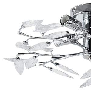 [lux.pro]® Loftlampe Kira - 4 x E14 - krom / sølv