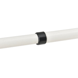 [en.casa]® Stativ garderobesystem - justerbar bredde og højde - 110-305cmx75-115cm - hvid