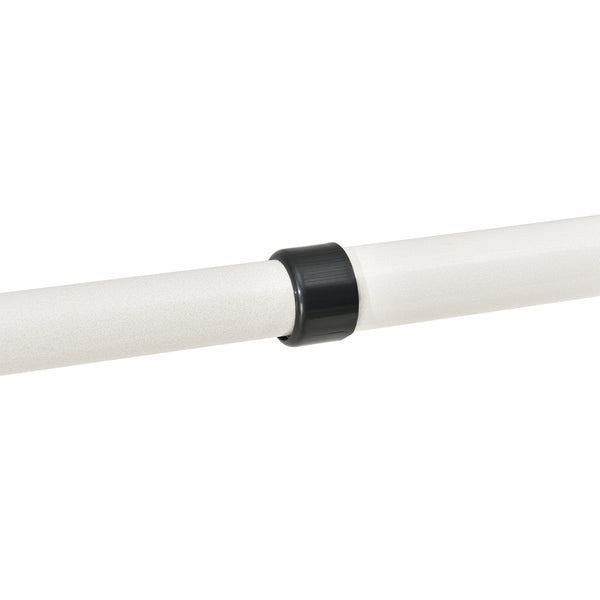 [en.casa]® Stativ garderobesystem - justerbar bredde og højde - 110-305cmx75-115cm - hvid
