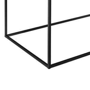 [en.casa]® Sidebord - aflastningsbord - metal - ridsefast - sort - vælg model