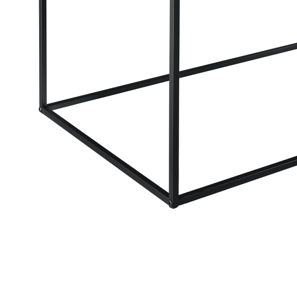 [en.casa]® Sidebord - aflastningsbord - metal - ridsefast - sort - vælg model