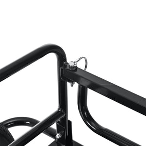 [pro.tec]® Cykelanhænger til transport - trailer til cykel - bærekapacitet: 40 kg - kollisionsbeskyttelse - 130x72x49cm - sort
