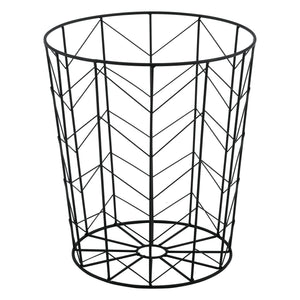 Sæt med 2 sideborde med metalkurve Cerisey sort en.casa