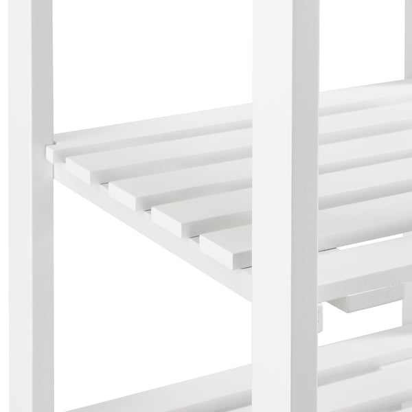 Serveringsvogn Biel 76x37x37 cm Vogn med skuffe MDF træ farver/hvid en.casa