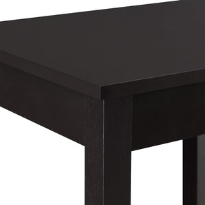 Sidebord Thun 74x38x30 cm MDF kaffefarvet en.casa