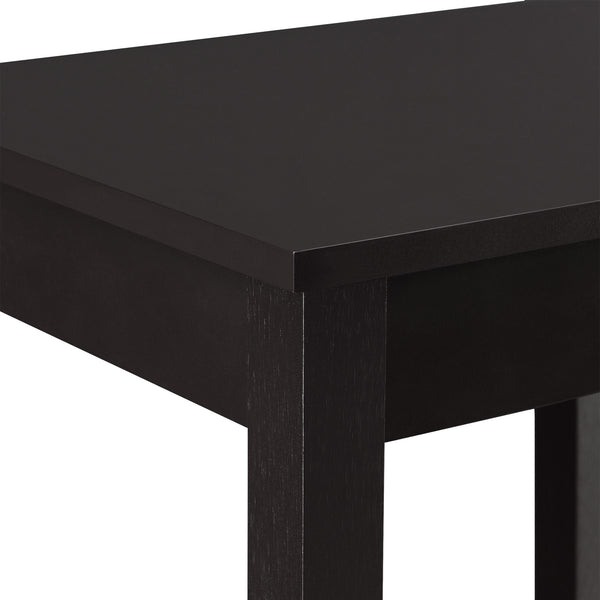 Sidebord Thun 74x38x30 cm MDF kaffefarvet en.casa