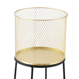 Urtepotteskjuler titmouse 2-delt sort-guld farvet en.casa