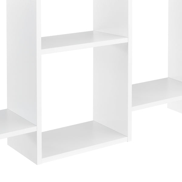 Væghylde Jessheim 161x18x65 cm Hvid en.casa
