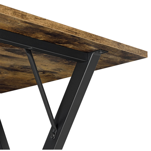Spisebord Arboga 120x60x75cm til 4 personer Mørkt træ en.casa
