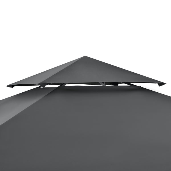 Grillpavillon Parga 250x241x151cm mørkegrå en.casa