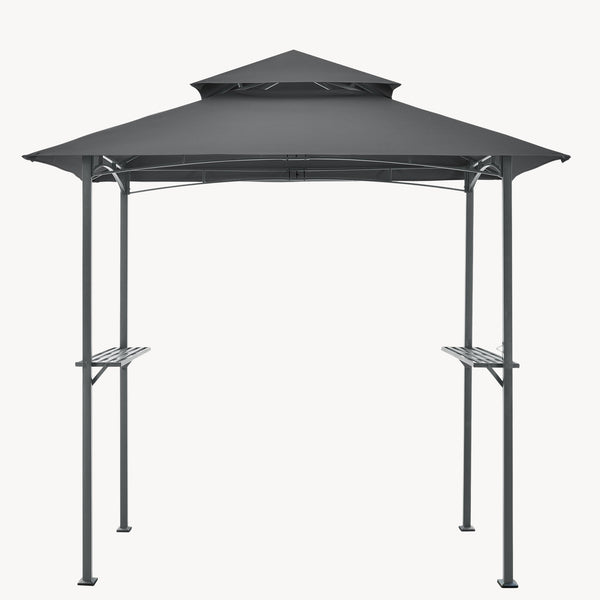 Grillpavillon Parga 250x241x151cm mørkegrå en.casa